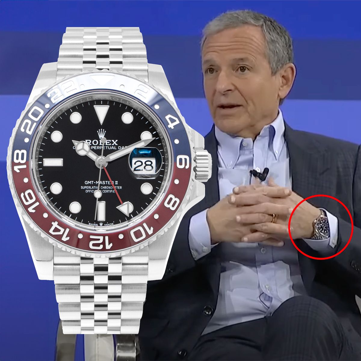 Watch Spotting Bob Iger CEO of Disney Seen Wearing Rolex GMT