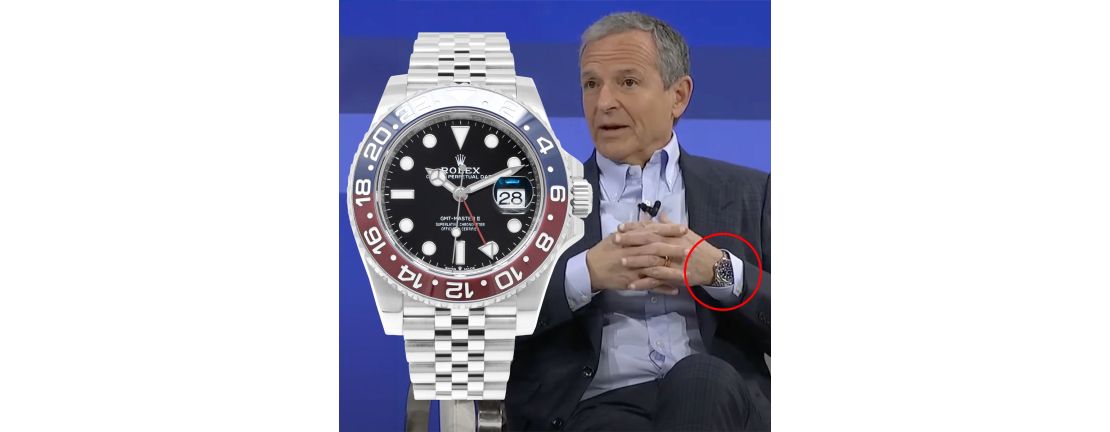 Bob Iger seen wearing a Rolex GMT-Master II