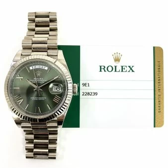 Used Rolex Presidential Green Face for Sale Buy a WC Certified Pre Owned Watch