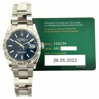 Used Blue Rolex Datejust 36 for Sale Buy a WC Certified Pre Owned Watch