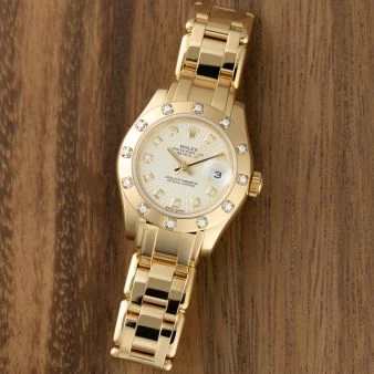 Pre owned ladies rolex pearlmaster shop