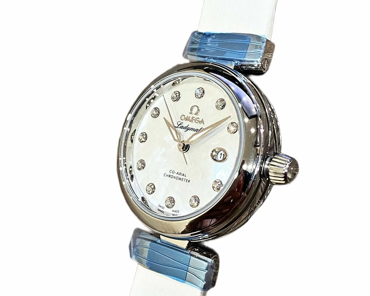 Omega ladymatic diamond best sale
