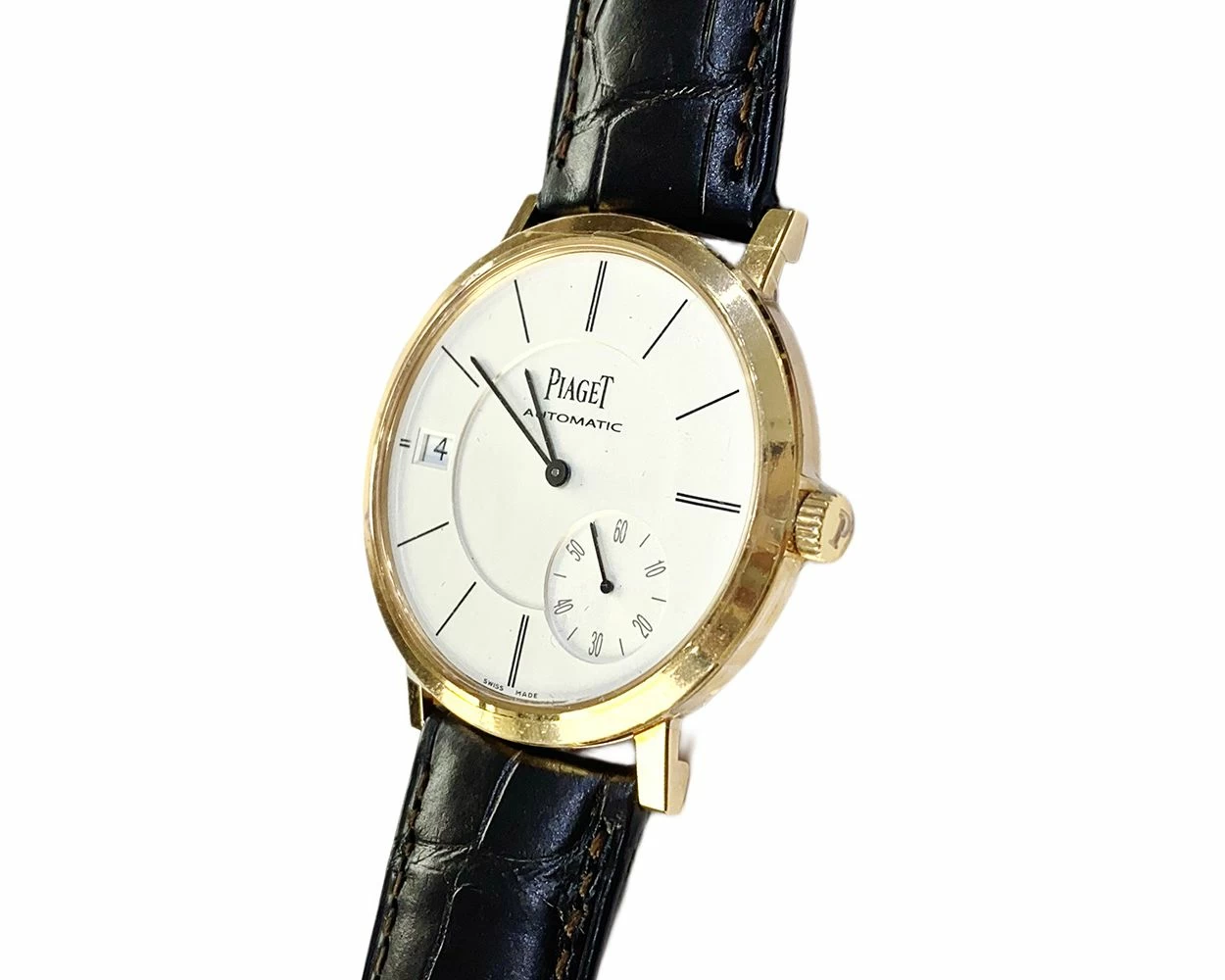 Buy Genuine Piaget Altiplano G0A38131 Silver Dial Black Leather SKU 10145