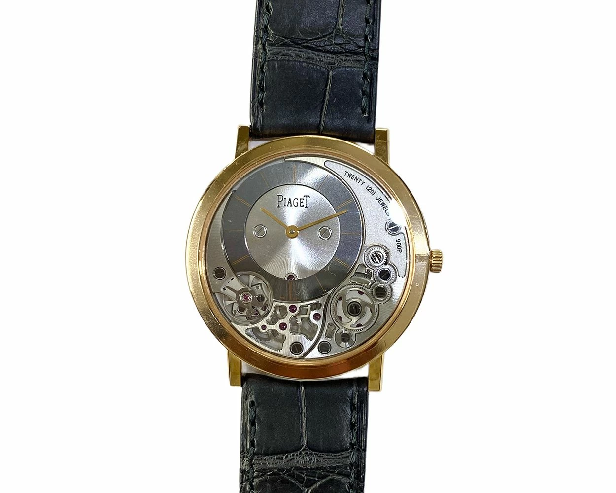 Buy Genuine Piaget Altiplano G0A39110 Skeleton Dial Leather Strap SKU 10148