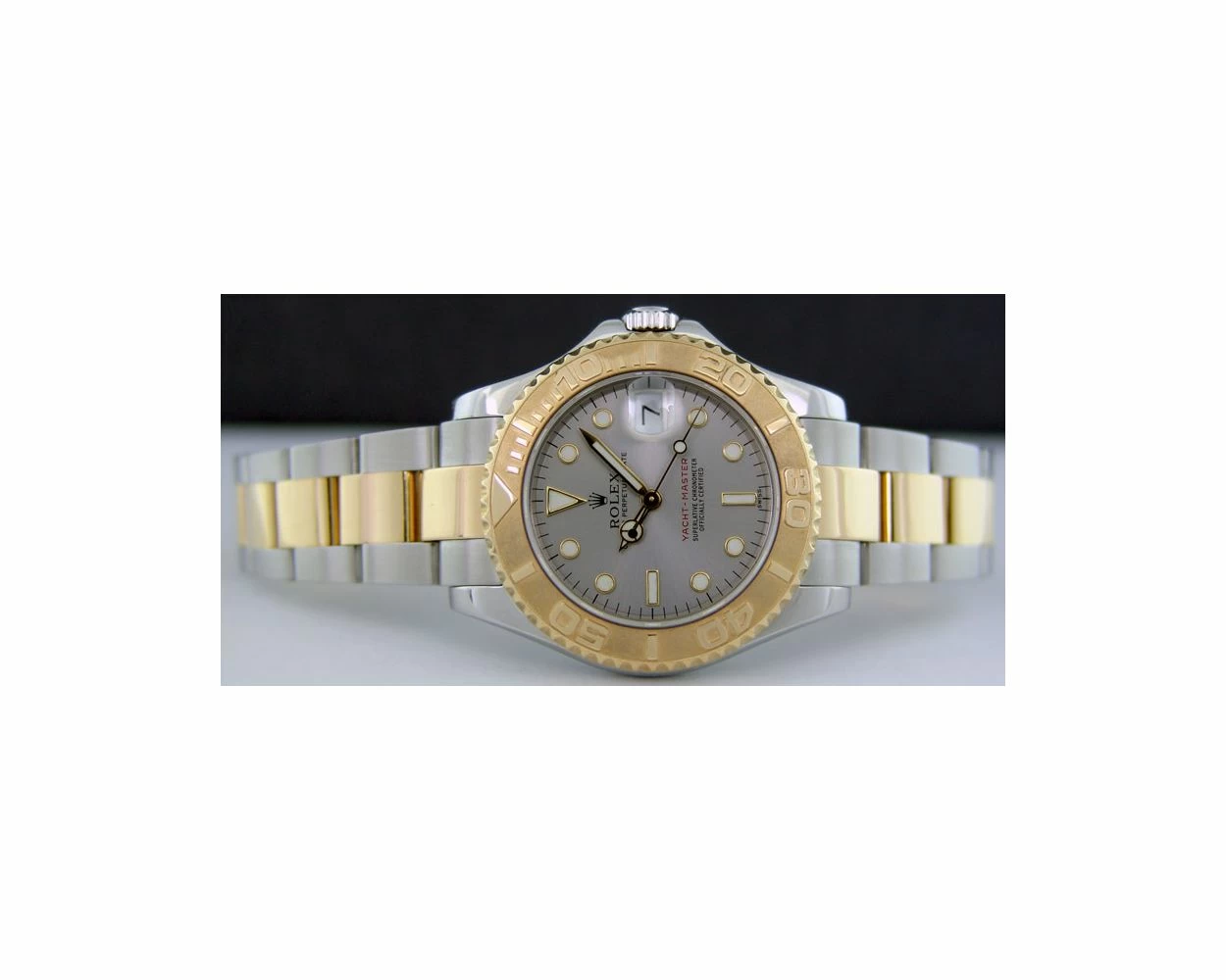 Rolex Yachtmaster 35 Midsize Steel Yellow Gold Unisex Watch 168623
