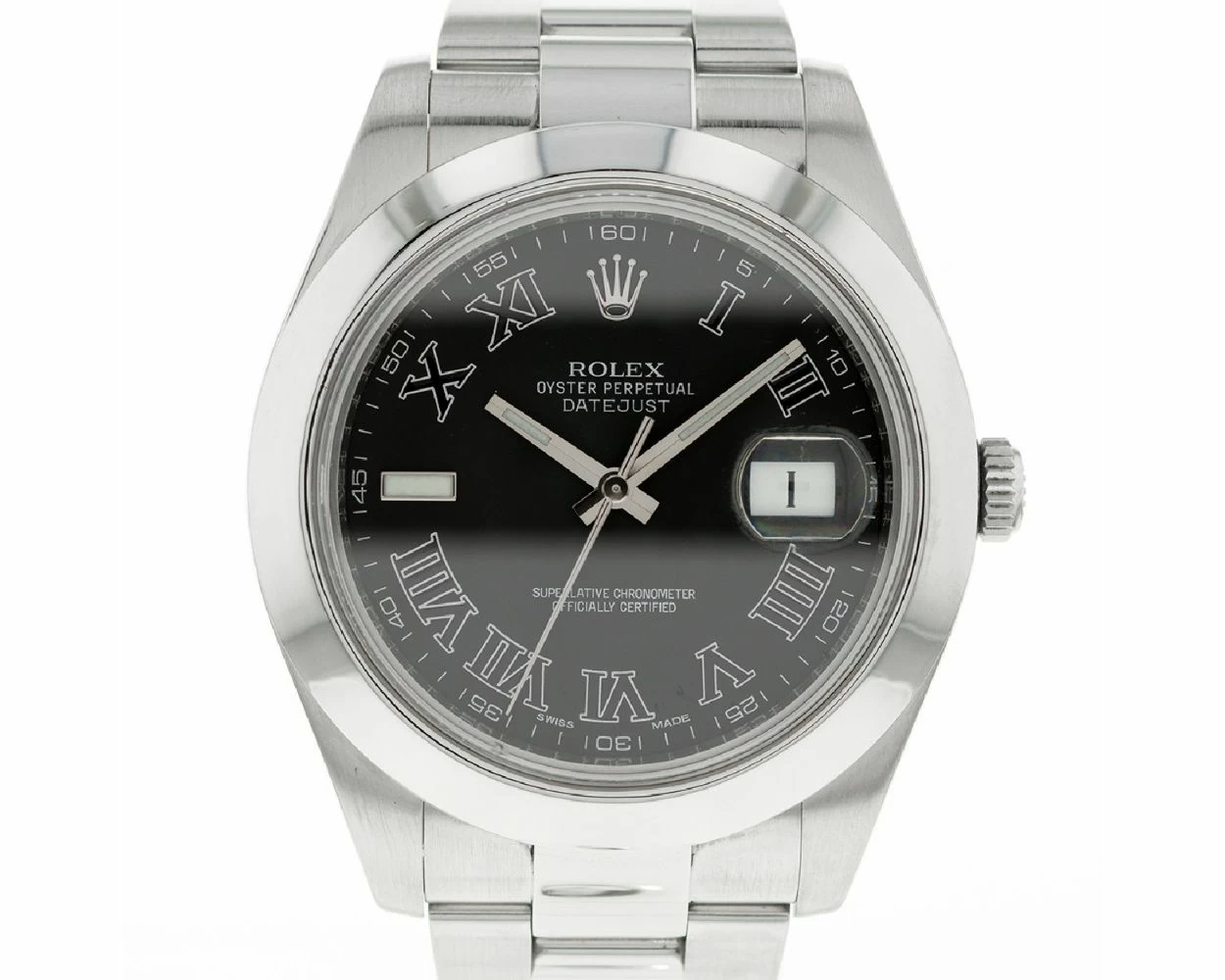 Buy Genuine Used Rolex Datejust II 116300 Watch Black Dial SKU 8993