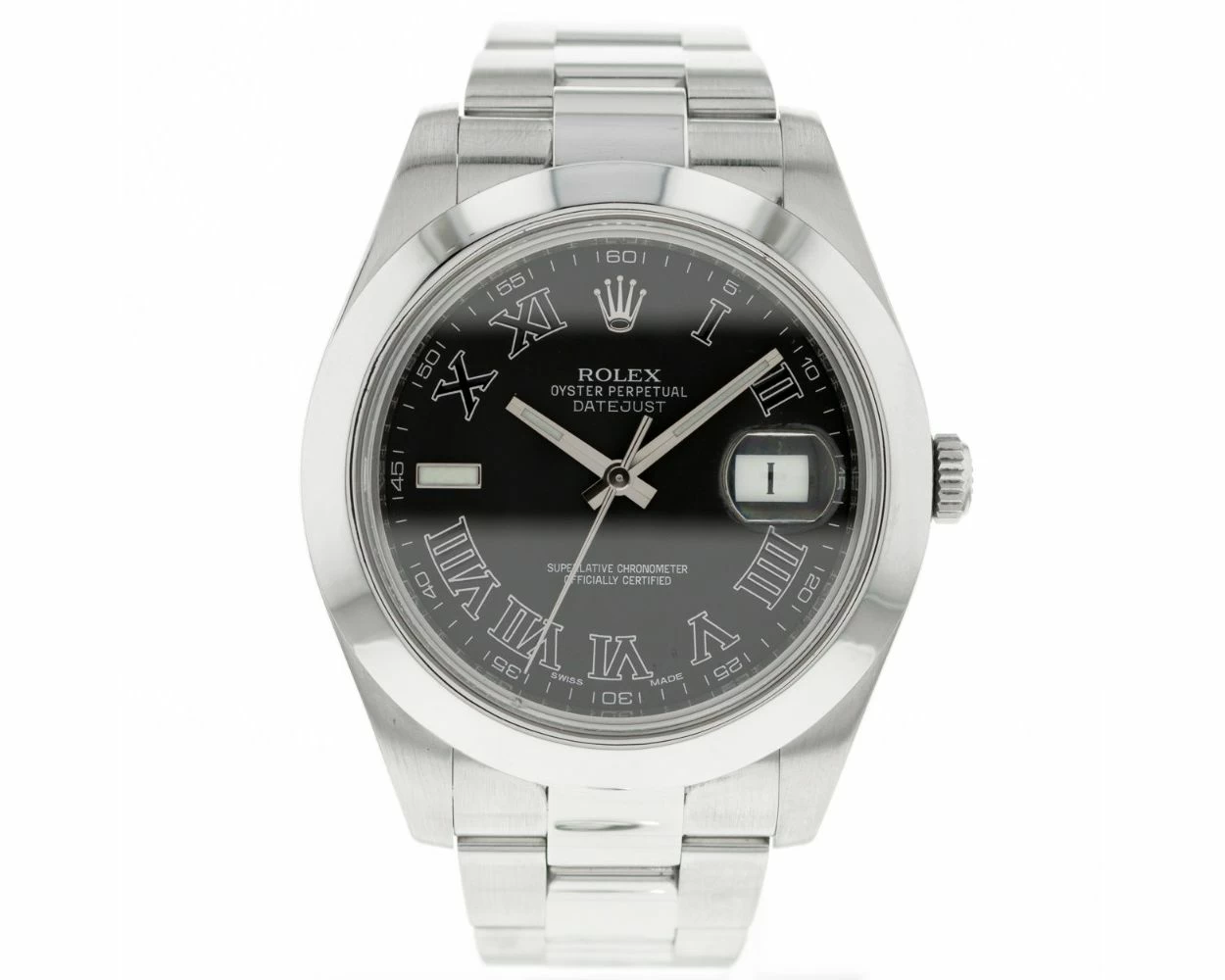 Buy Genuine Used Rolex Datejust II 116300 Watch Black Dial SKU 8993