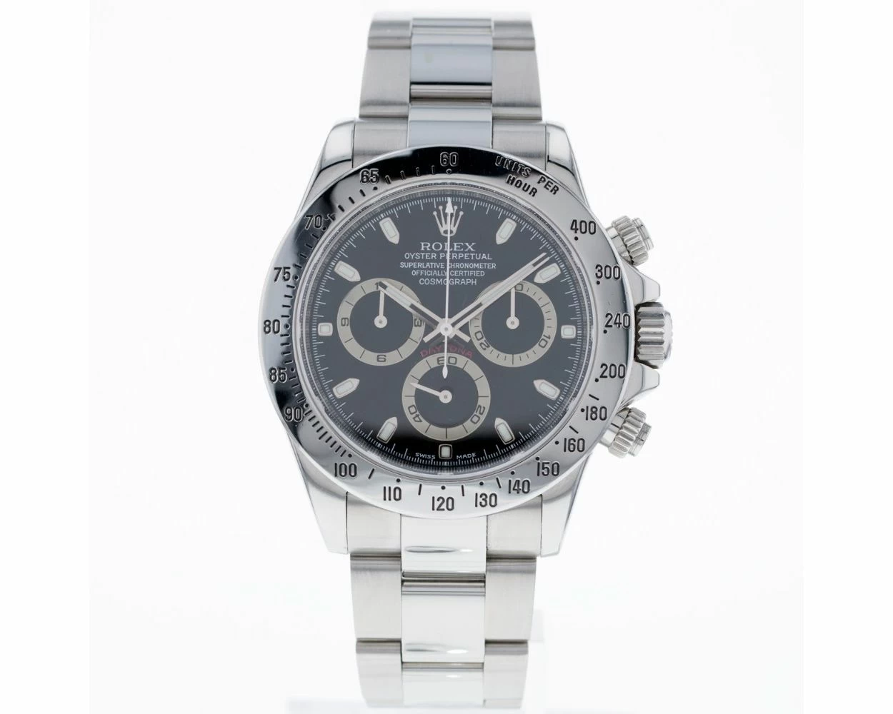 Rolex Cosmograph Daytona Black Dial Steel 116520