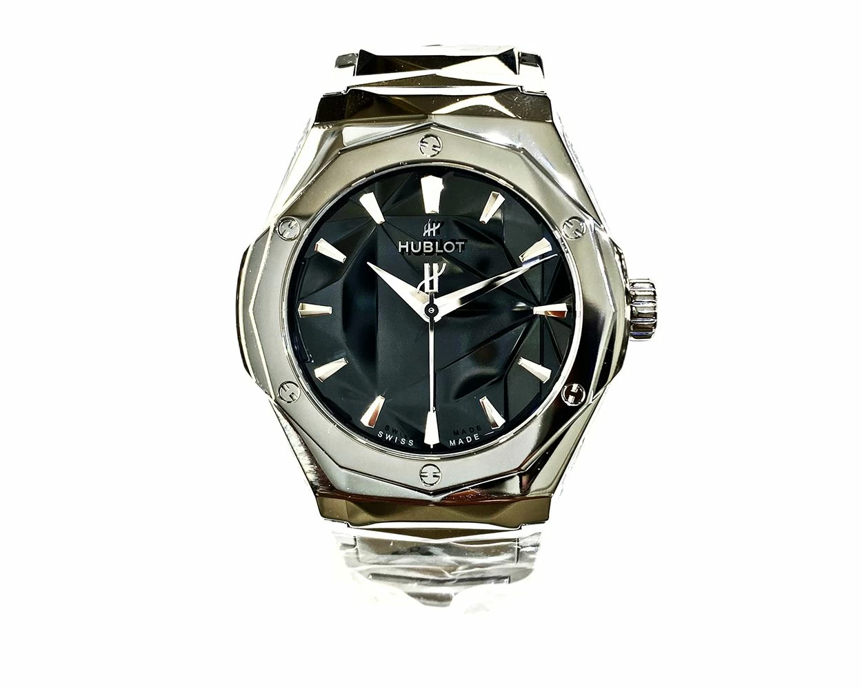 Buy Genuine Hublot Classic Fusion Orlinski Titanium Bracelet 550.NS.1800.NS.ORL22 SKU 9494