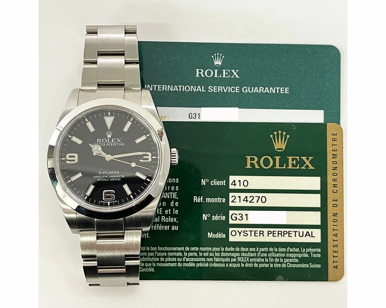 Pre owned rolex explorer 1 on sale