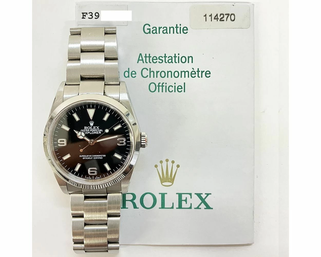 Used store rolex explorer