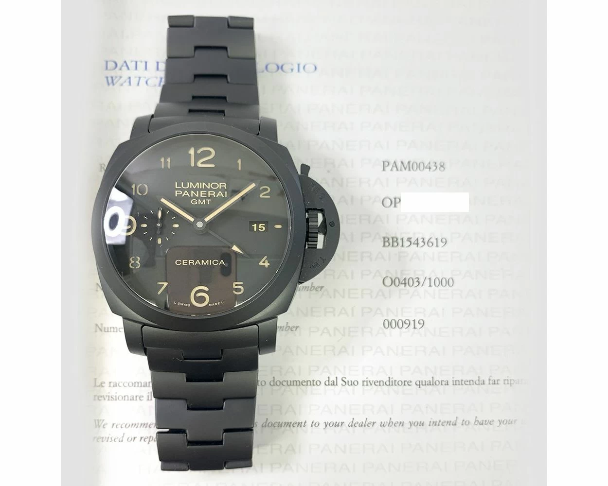 Panerai pam00438 outlet