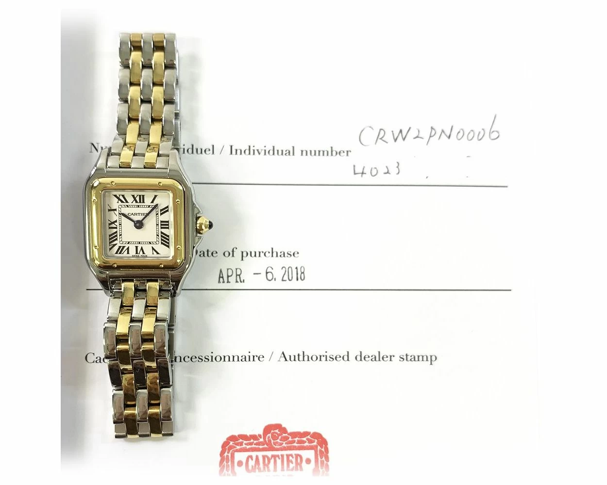 Buy Authentic Cartier Panthere de Cartier W2PN0006 Silver Dial SKU 8755