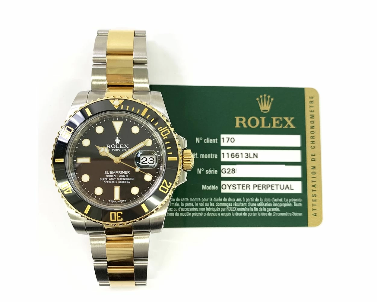 Rolex Submariner Date reference 116613LN