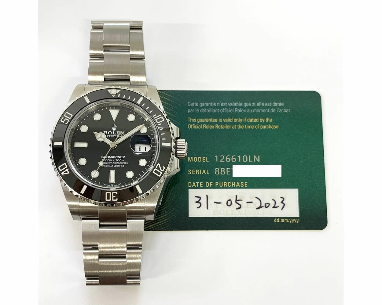 Indtægter suspendere moral Buy Authentic Rolex Submariner Date 41 126610LN - Black Dial | SKU 8090