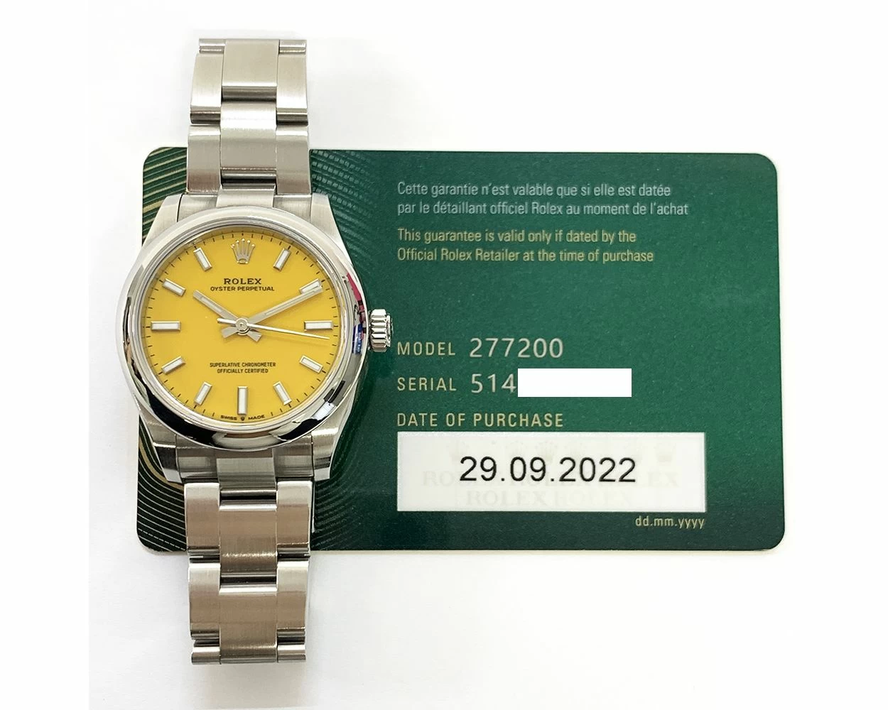 Oyster perpetual 31 discount green