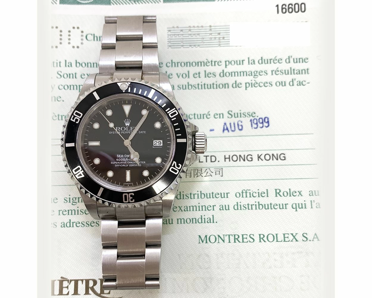 Sea dweller 16600 price on sale