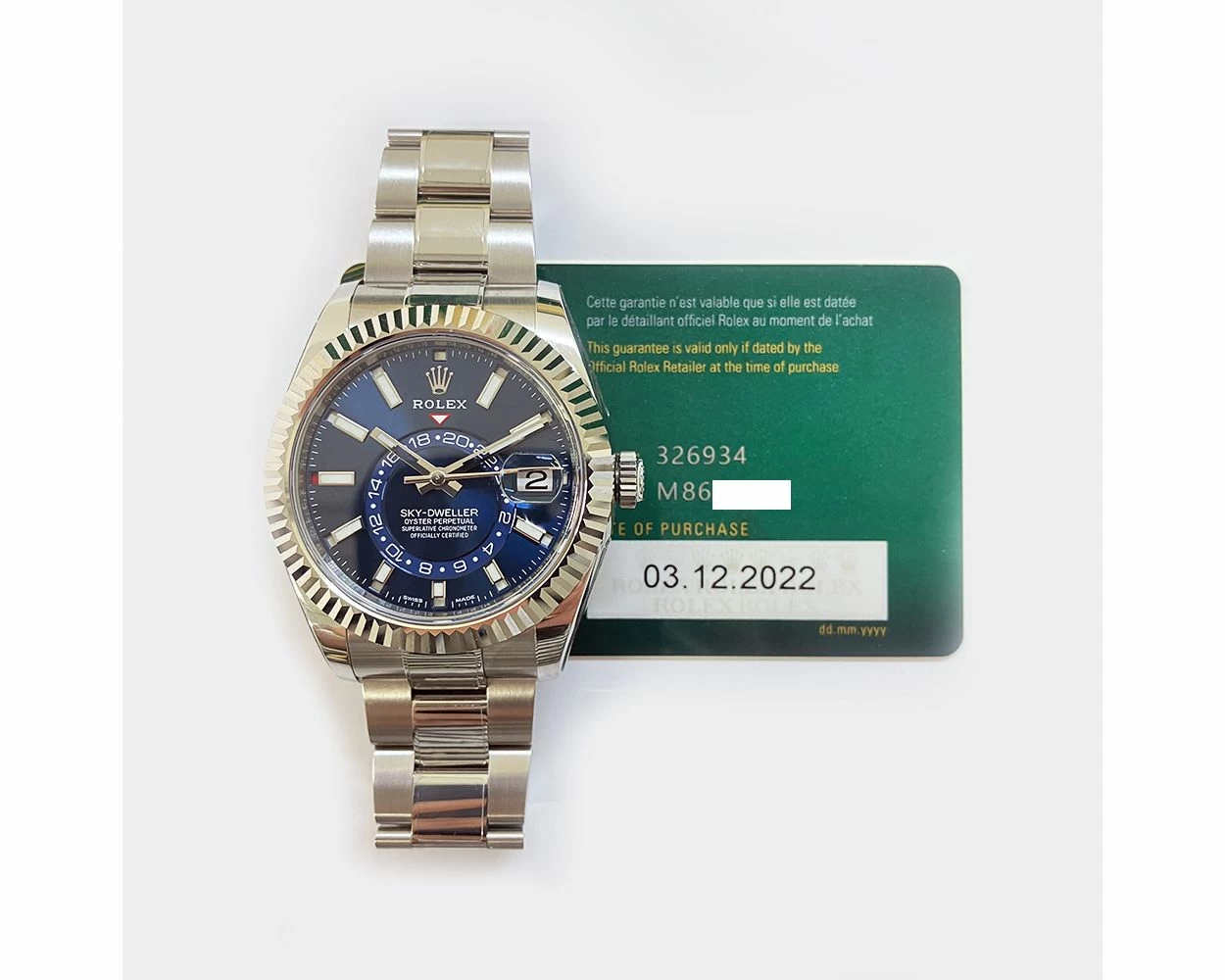 Rolex sky dweller stainless steel for sale deals