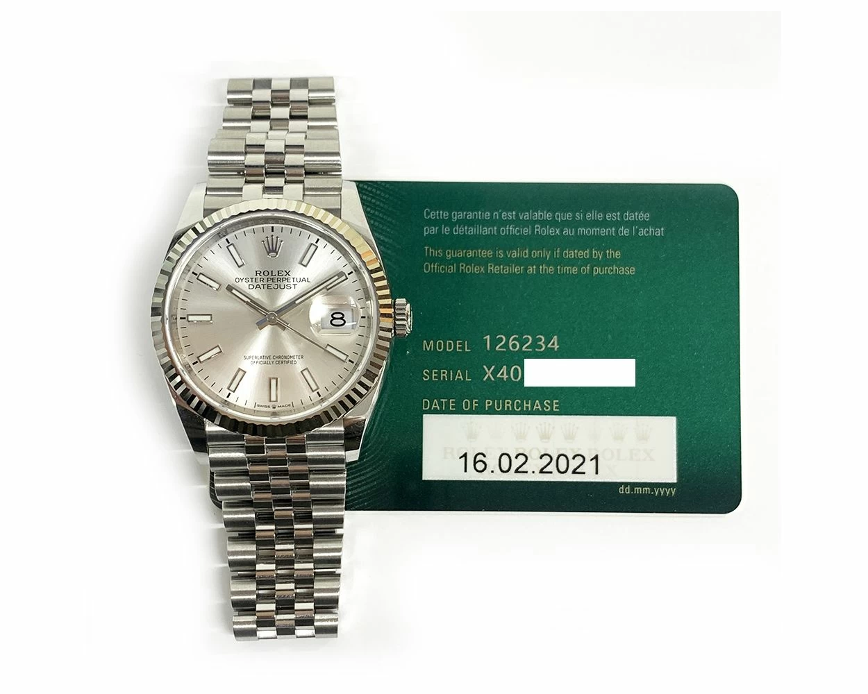 126234 silver hot sale