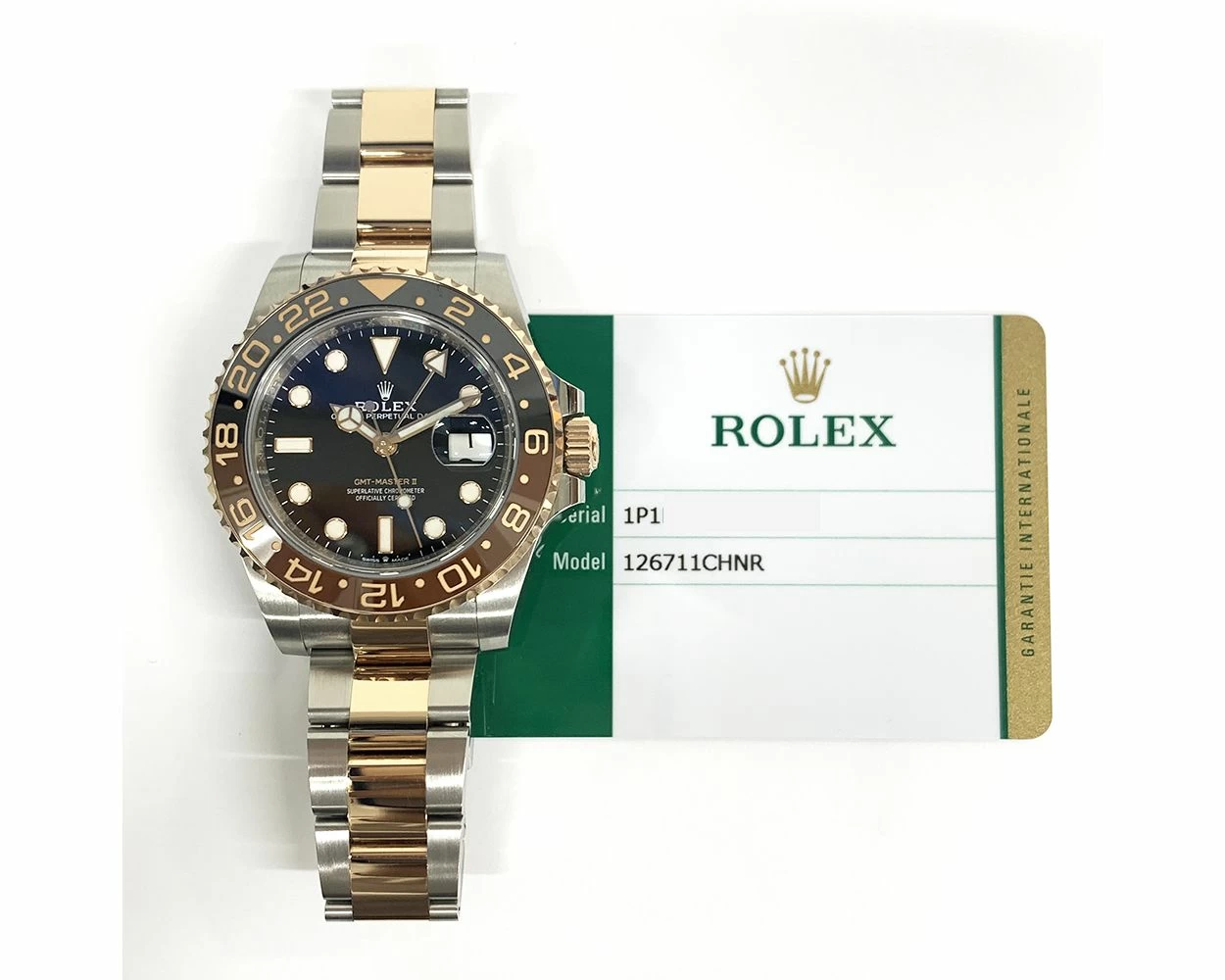 Rolex gmt master top ii silver gold