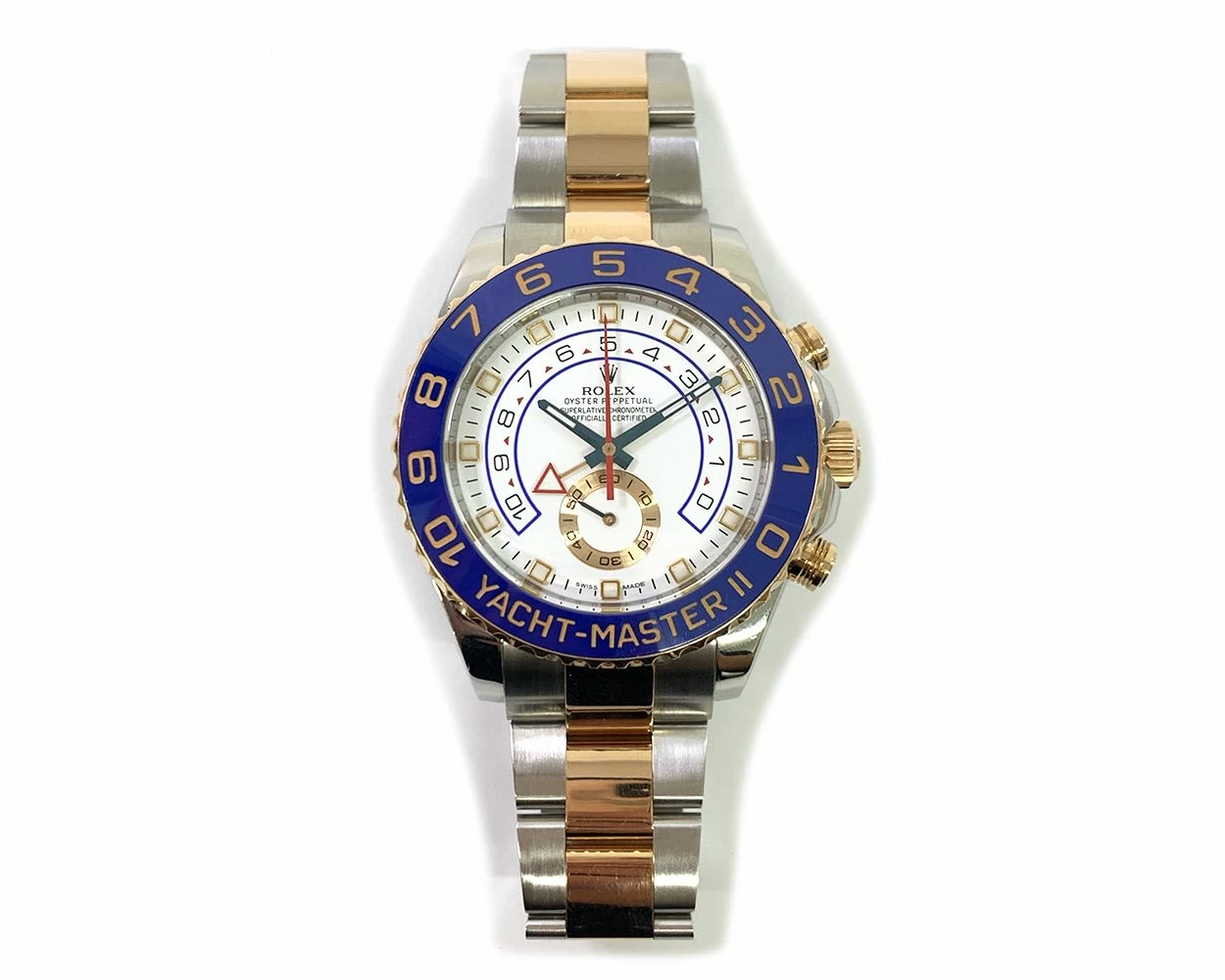 Buy Genuine Used Rolex Yacht Master II 116681 Watch White Dial SKU 9771
