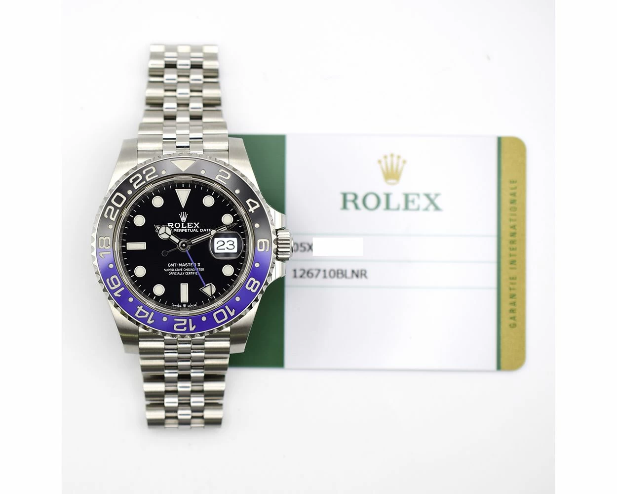 Buy Genuine Used Rolex GMT-Master II 126710BLNR Watch Black Dial