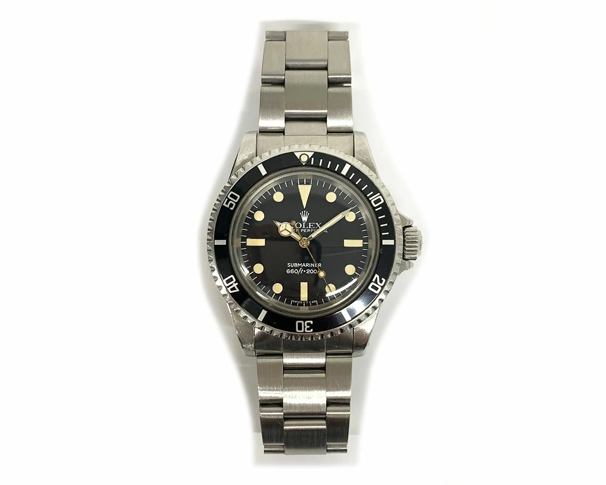 1981 Rolex Submariner No Date 5513 40mm Steel Matte Black Maxi Dial Watch Only