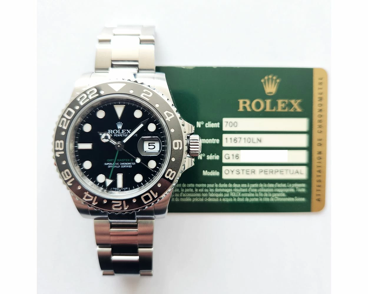 Rolex GMT Master II 116710LN Black Men's Watch [Used