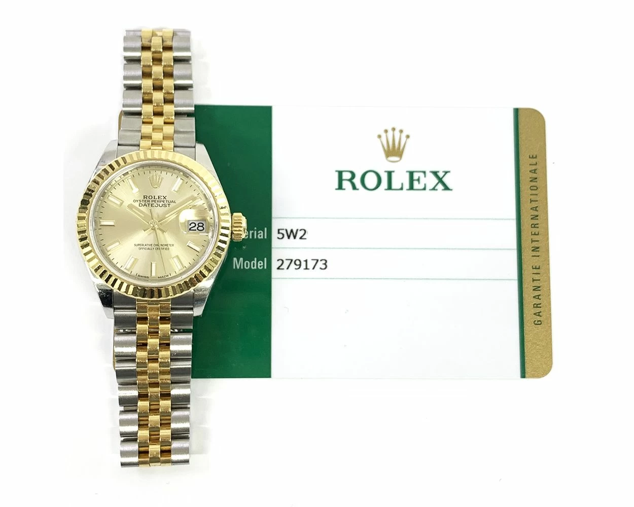 Buy Genuine Used Rolex Lady Datejust 28 279173 Watch Champagne Dial SKU 9544