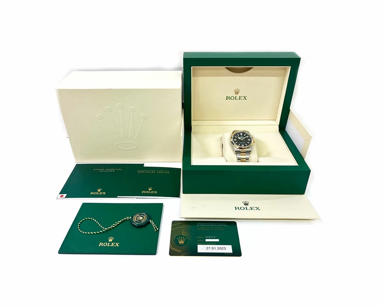 Buy Genuine Used Rolex Explorer 124273 Watch - Black Dial