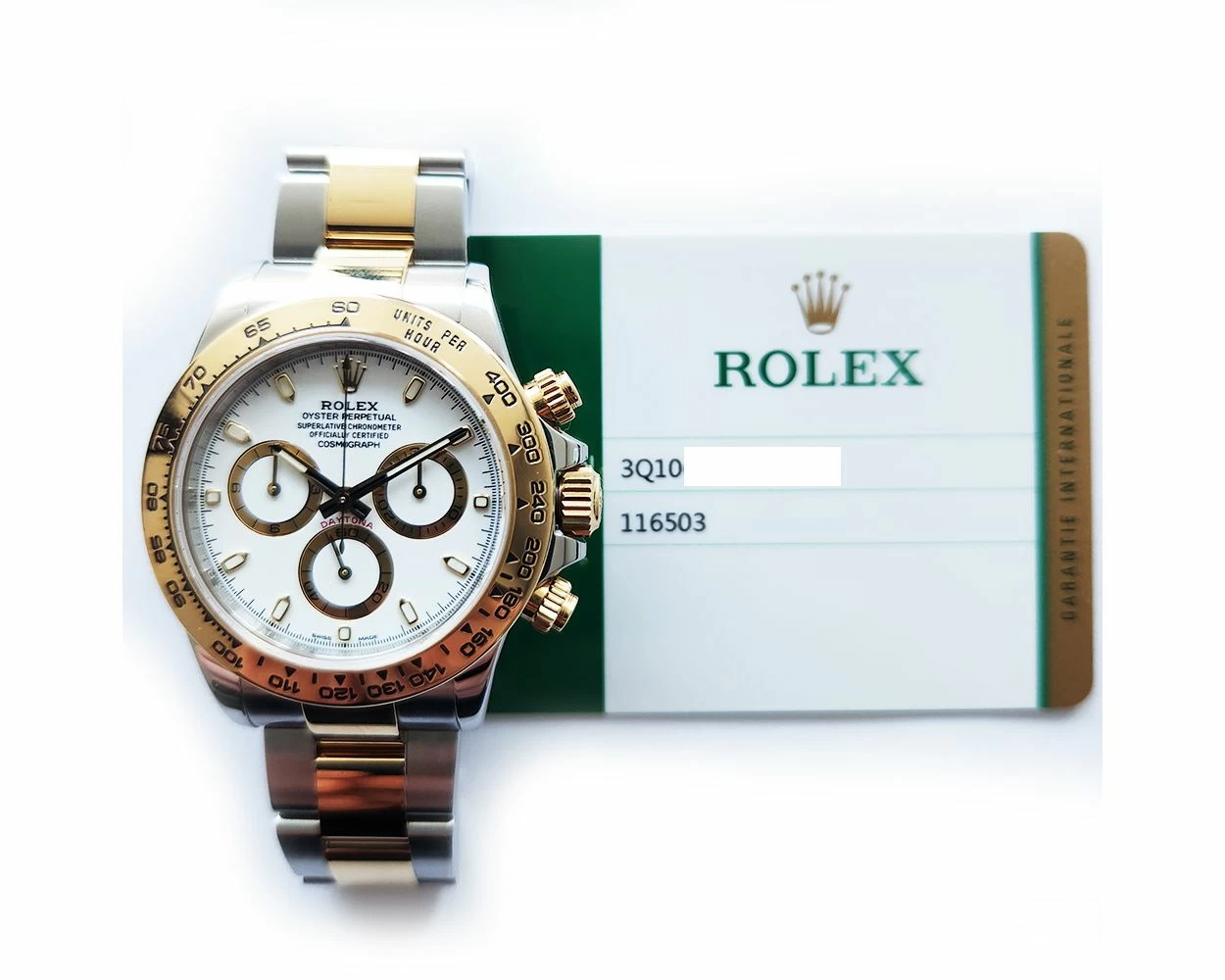 Buy Genuine Used Rolex Cosmograph Daytona 116503 Watch White Dial SKU 8111