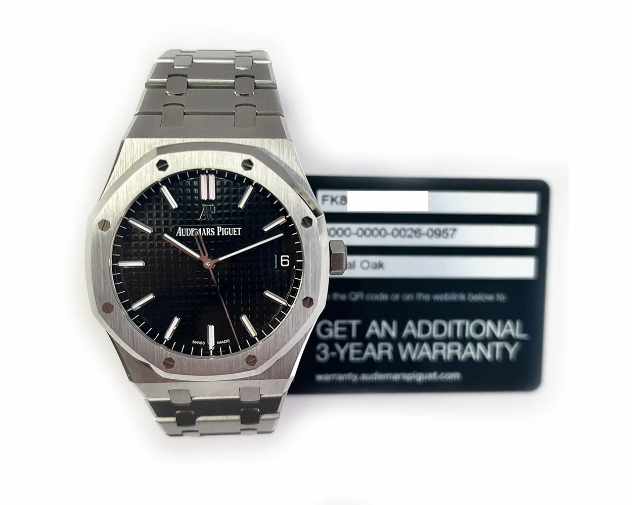 2021 Audemars Piguet Royal Oak 41mm Stainless Steel Black Dial 15500ST.OO.1220ST.03 Box Papers