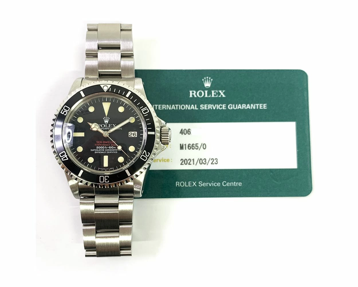 Sea dweller 1665 double red top