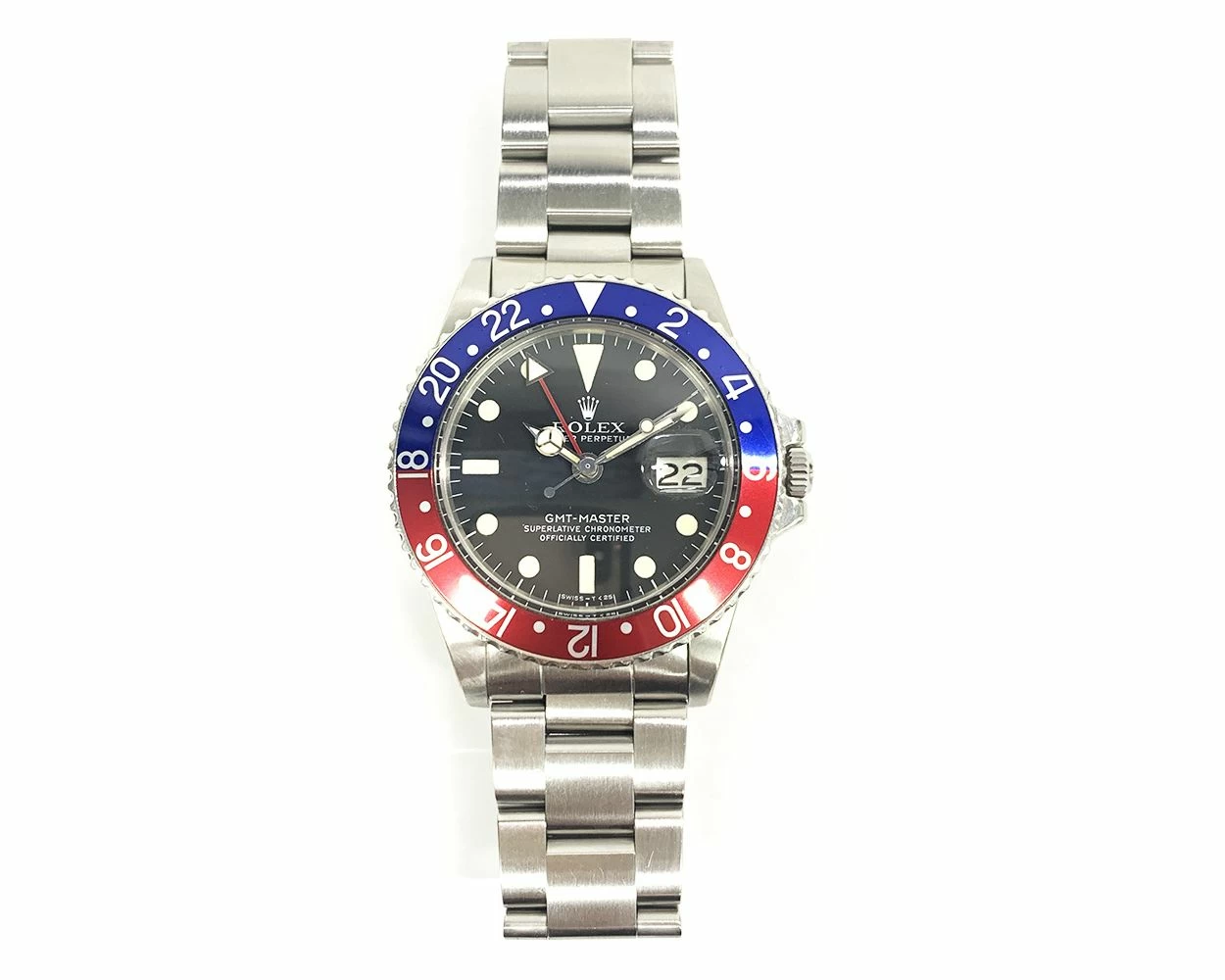 Buy Genuine Used Rolex GMT-Master 1675 Watch Black Dial SKU 10710