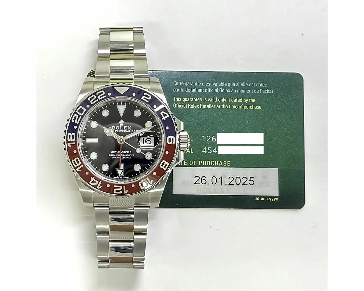 Buy Genuine Used Rolex GMT-Master II 126710BLRO Watch Black Dial