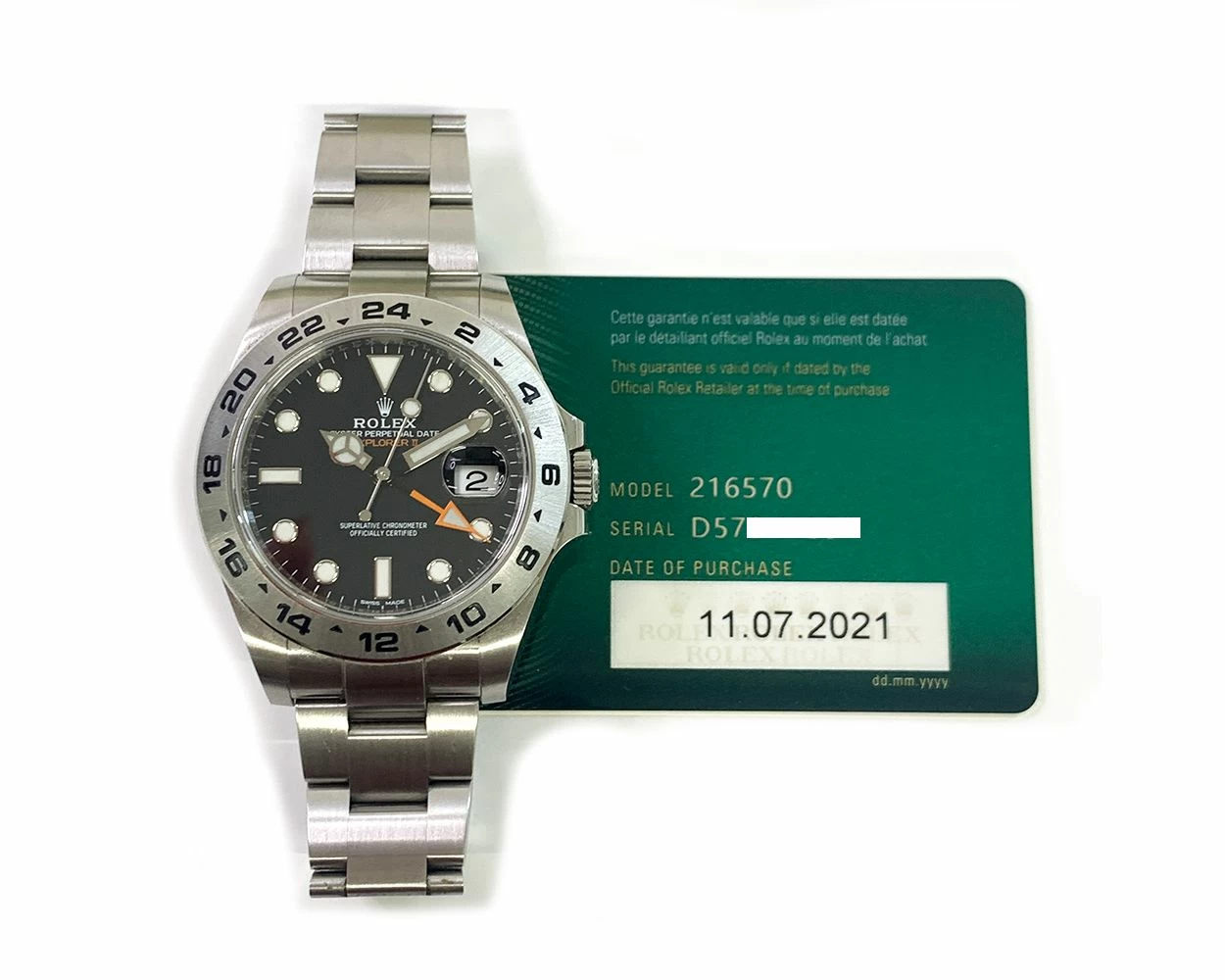 Rolex explorer 2 black sale