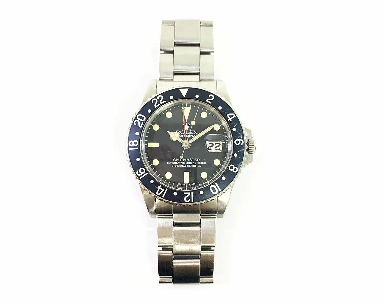 Rolex GMT Master 40mm Stainless Steel Black Dial 1675 Watch Only