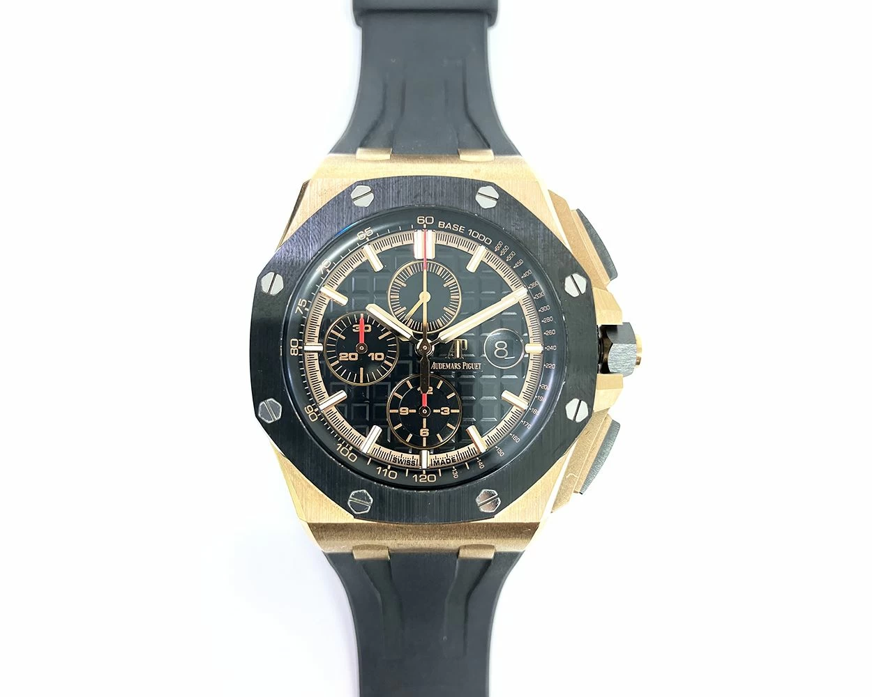 2018 Audemars Piguet Royal Oak Offshore 44mm Pink Gold Black Dial 26401RO.OO.A002CA.02 Box Papers