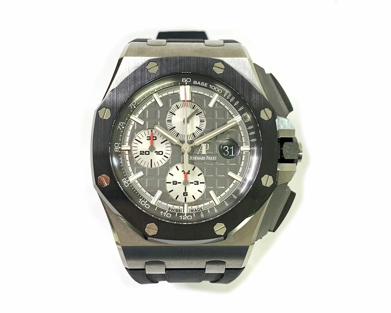 2020 Audemars Piguet Royal Oak Offshore 44mm Titanium Grey Dial 26400IO.OO.A004CA.01 Box Papers