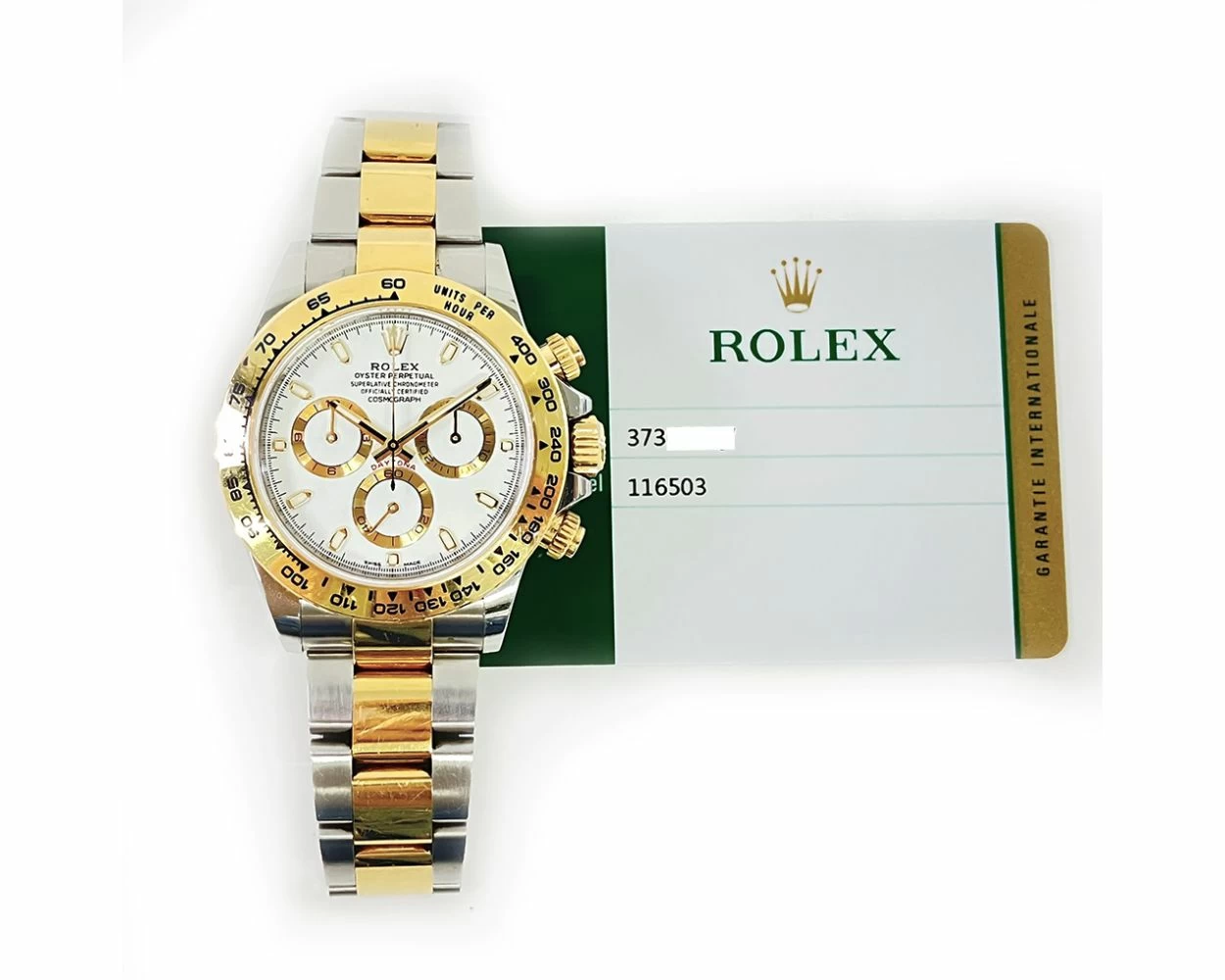 Buy Genuine Used Rolex Cosmograph Daytona 116503 Watch White Dial SKU 8111