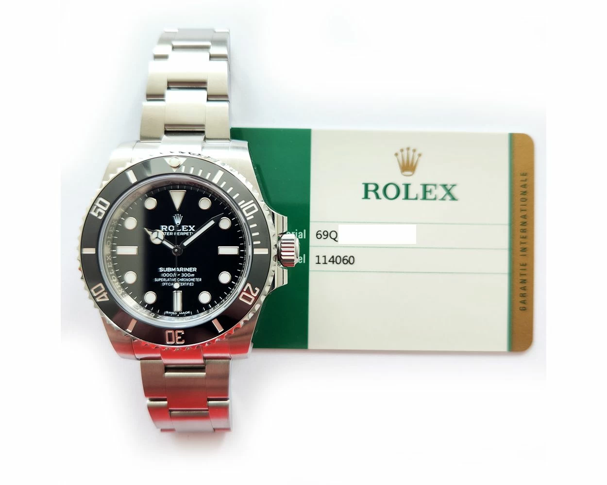 2018 Rolex Submariner 114060 40mm Steel Black Dial Box Papers