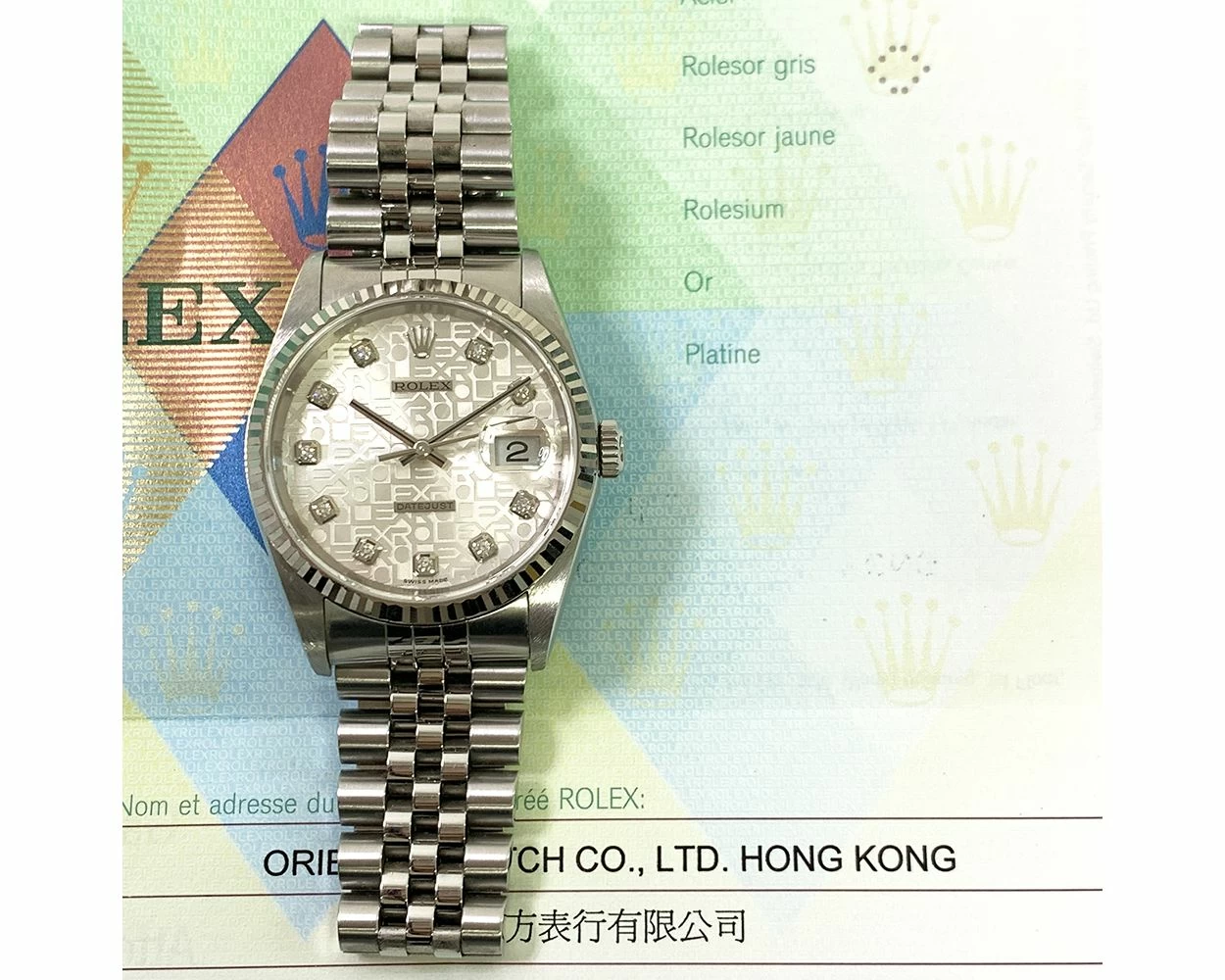 2003 rolex datejust top