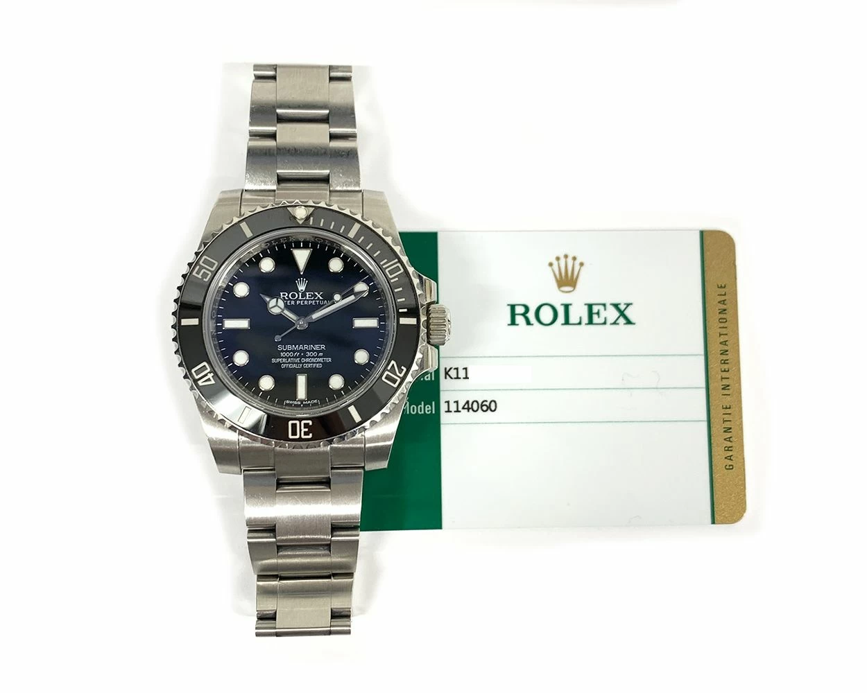 Rolex Submariner Black Dial Stainless Steel 114060