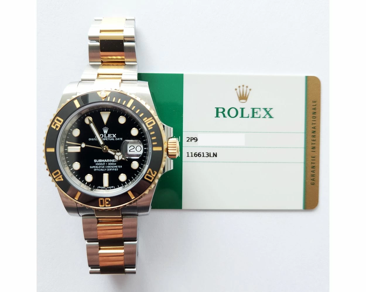 Buy Genuine Used Rolex Submariner Date 116613LN Watch Black Dial