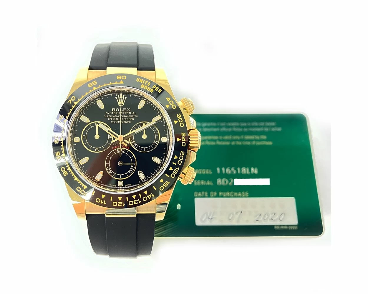Buy Genuine Used Rolex Cosmograph Daytona 116518LN Watch Black Dial SKU 9795