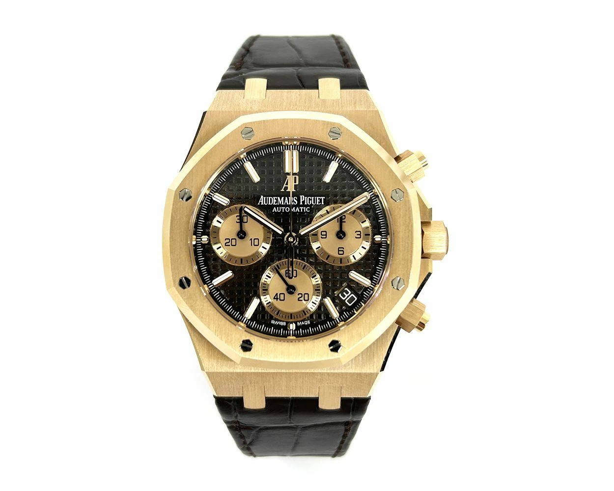 2021 Audemars Piguet Royal Oak Chronograph 41mm Rose Gold 26239OR.OO.D821CR.01 Box Papers