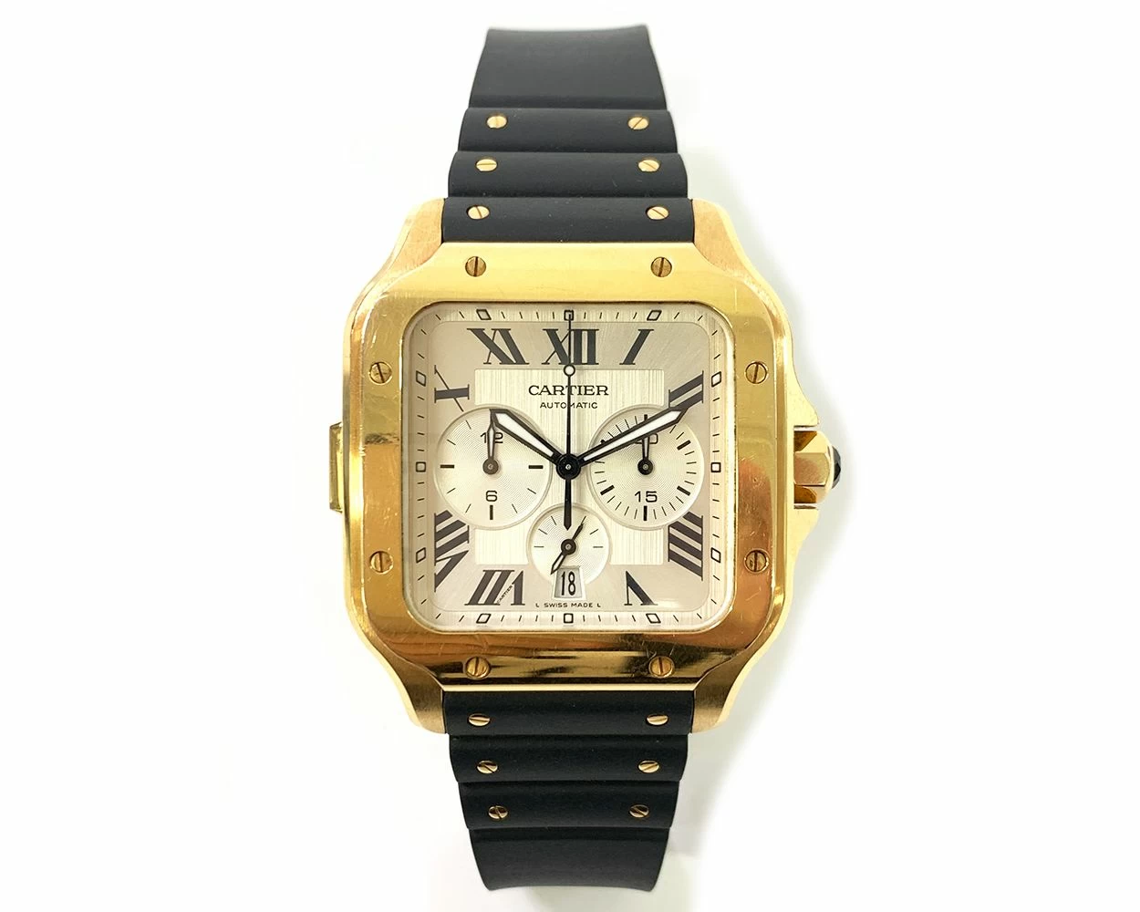 Santos de cartier chronograph 2019 hotsell