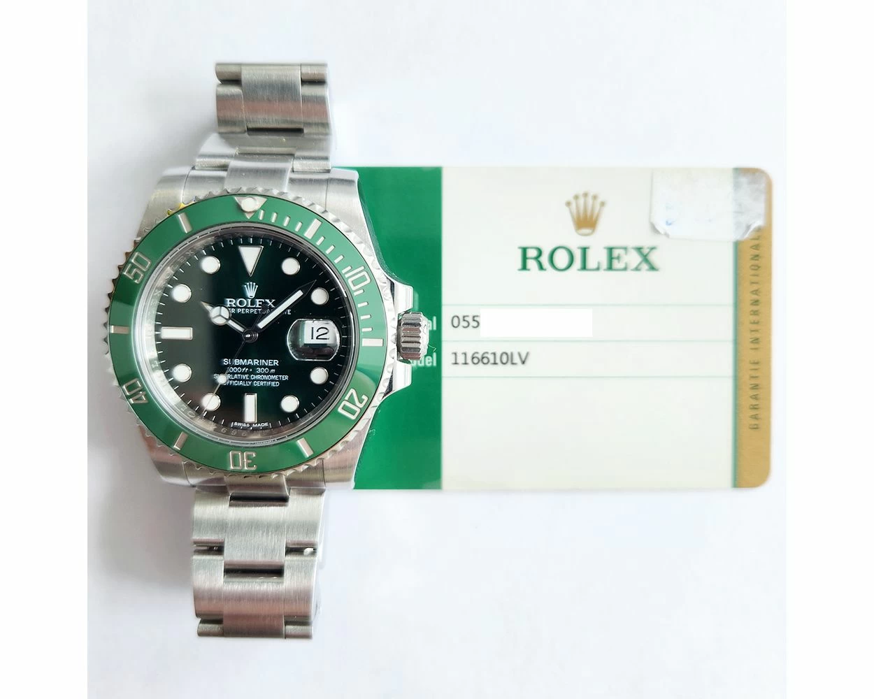 Submariner date 116610lv hot sale