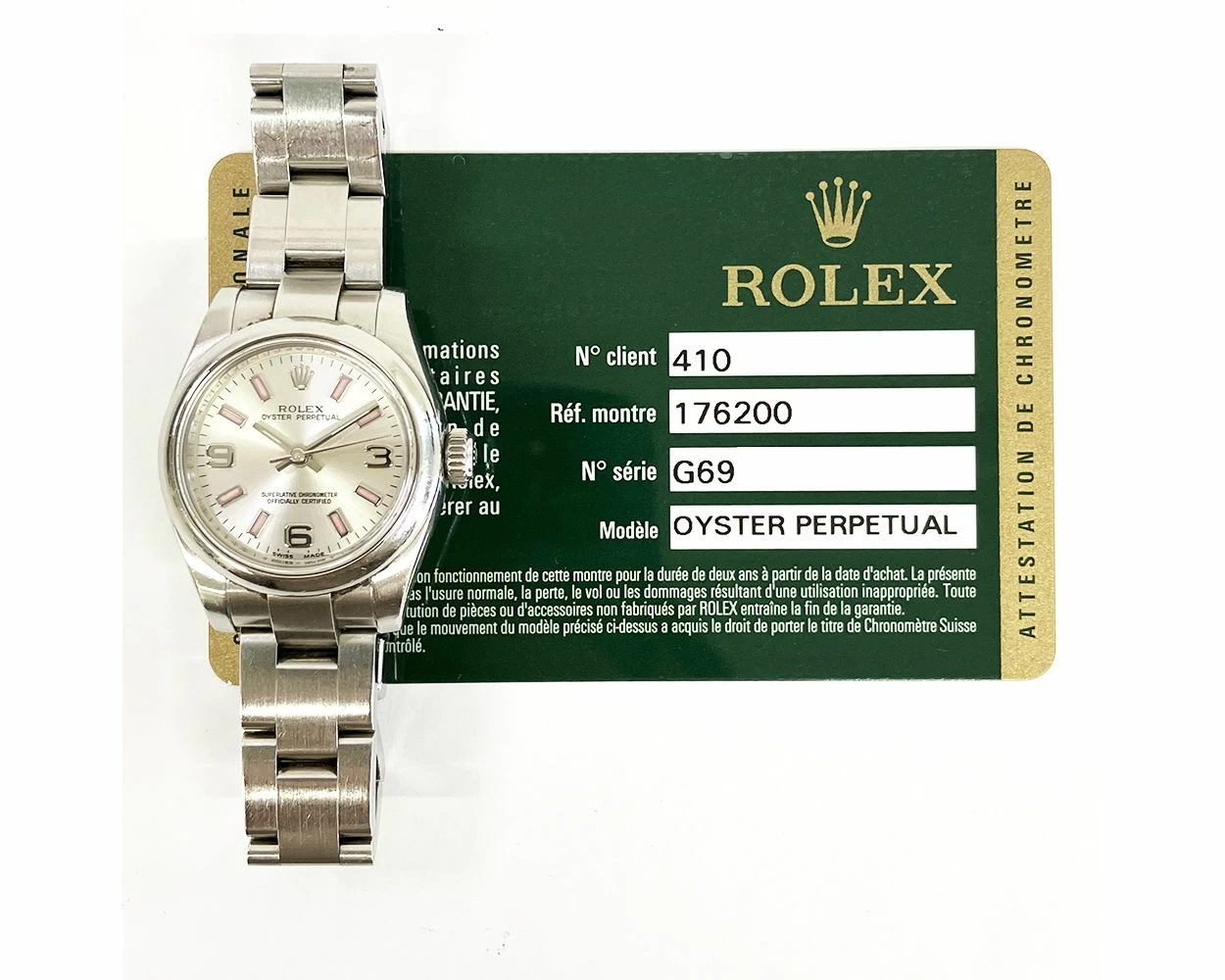 Buy Genuine Used Rolex Oyster Perpetual 26 176200 Watch Silver