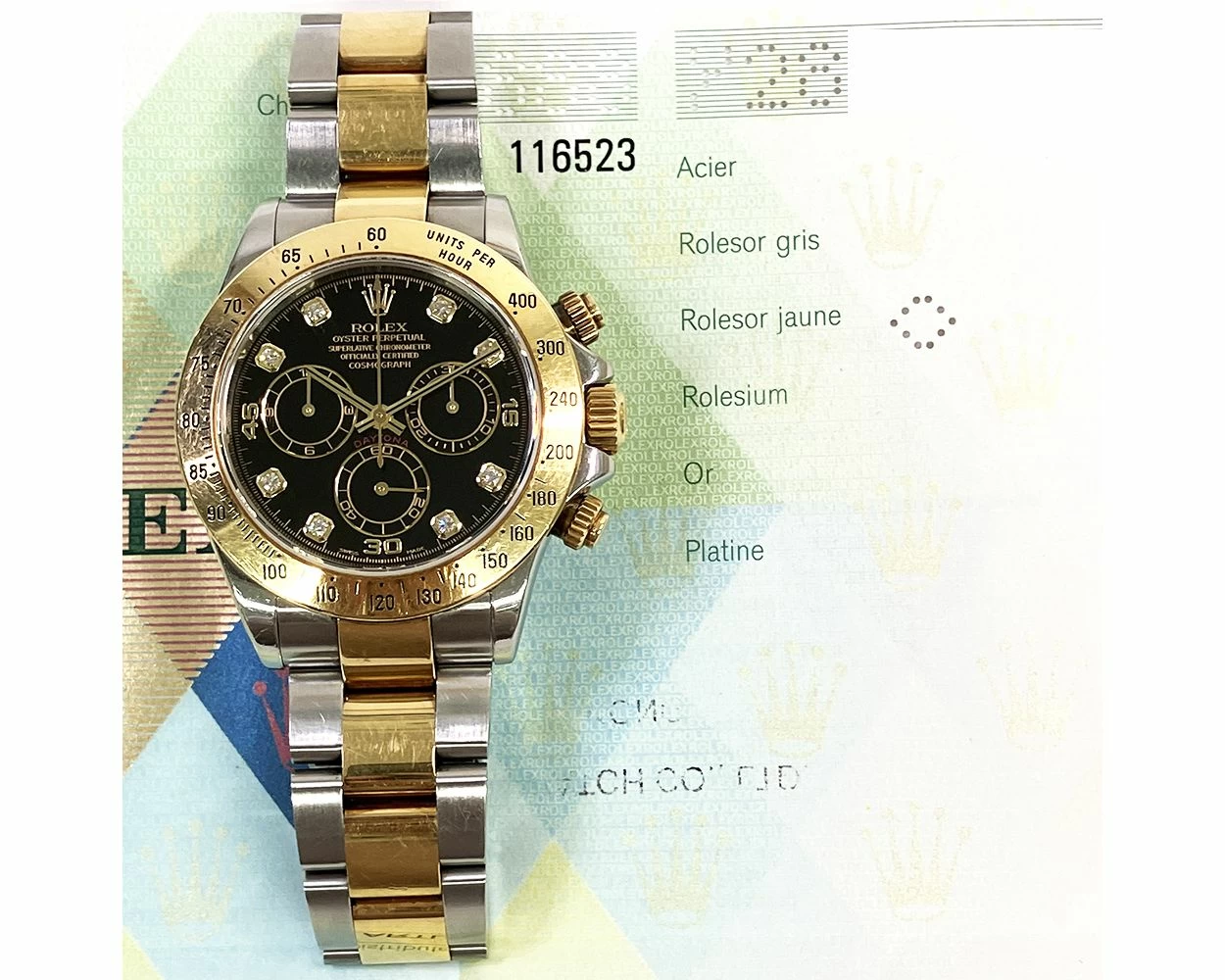 Buy Genuine Used Rolex Cosmograph Daytona 116523 Watch Black
